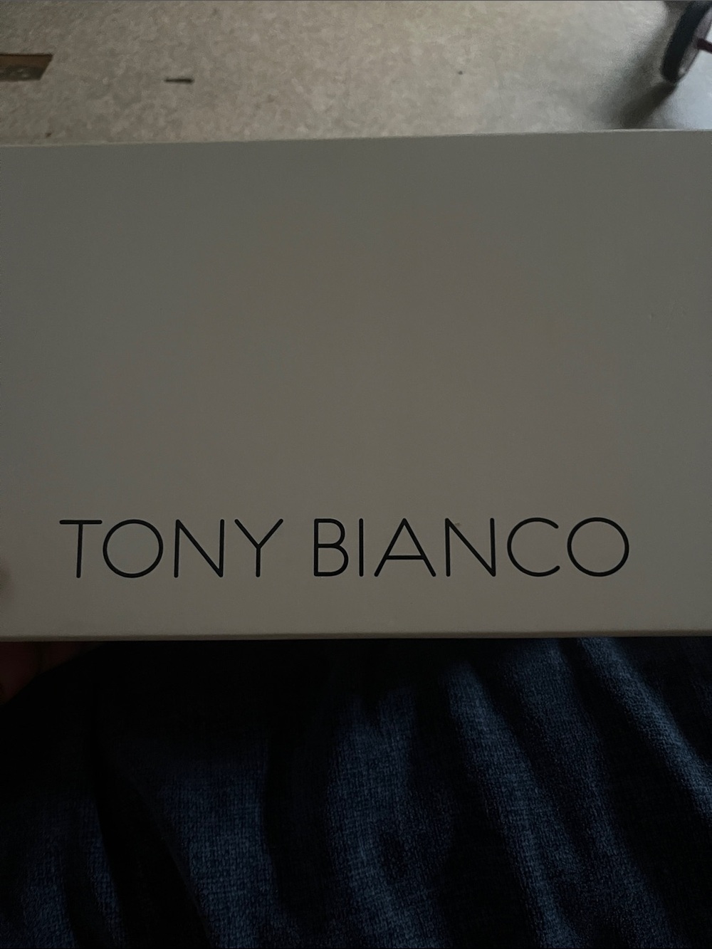 Tony Bianco White Box with Black Logo
